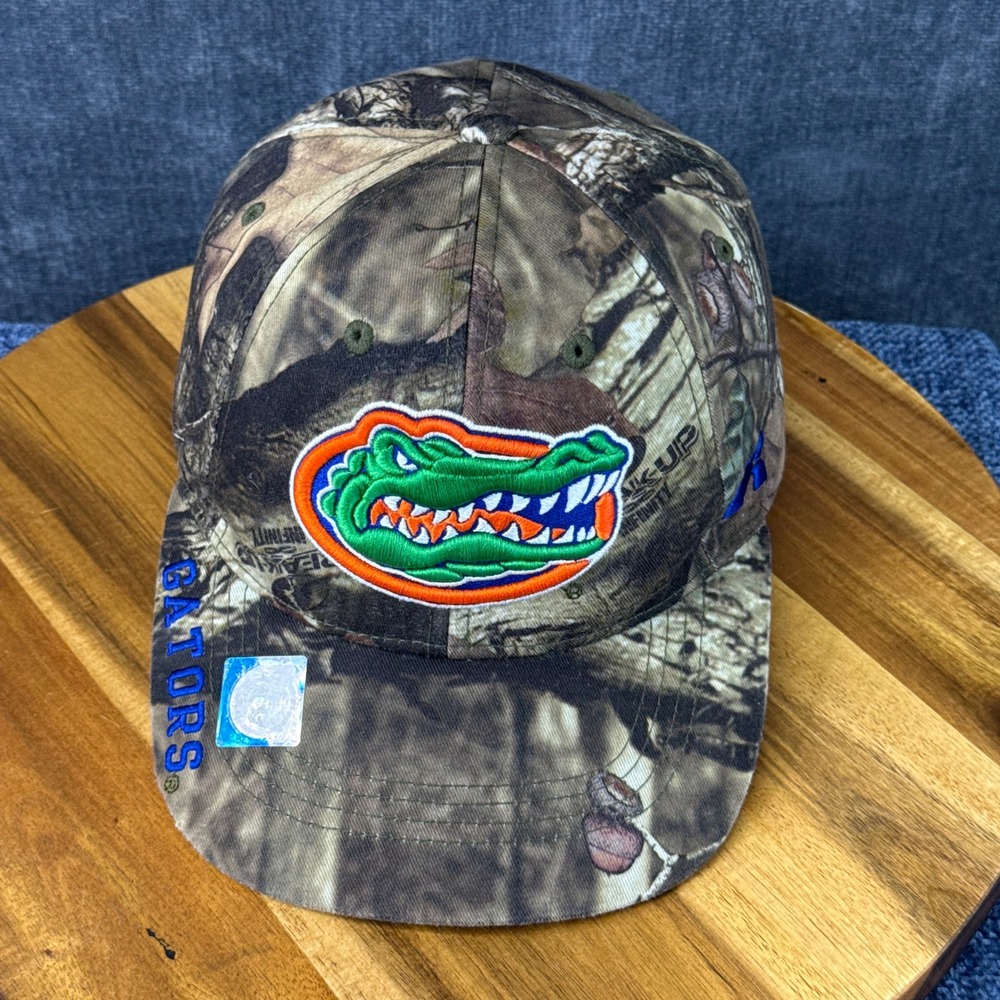 Russell Florida Gators Hat Mens OSFA Camo Cotton Adjustable Mossy Oak Break-Up